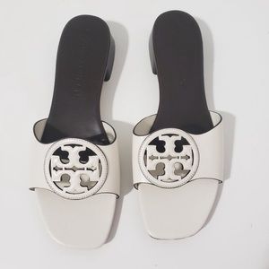 Tory Burch BOMBÉ MILLER SLIDE in New Ivory/Coconut Size 9